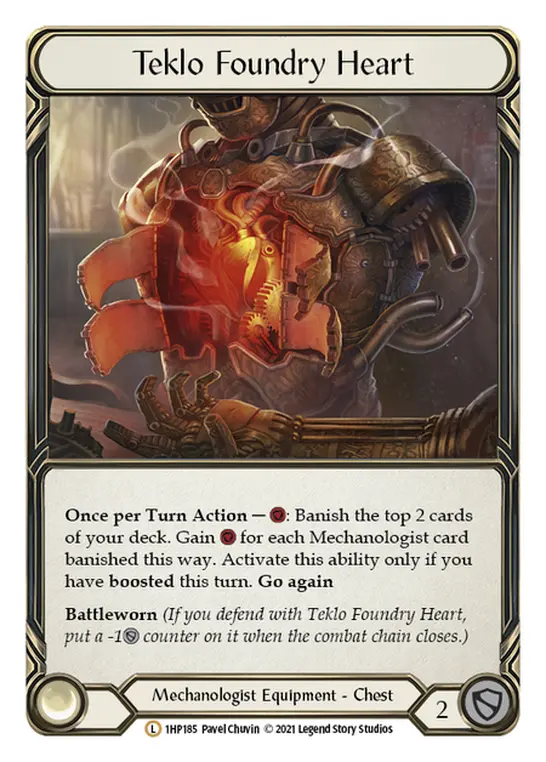 Teklo Foundry Heart 1HP185 - History Pack 1 - Flesh and blood card