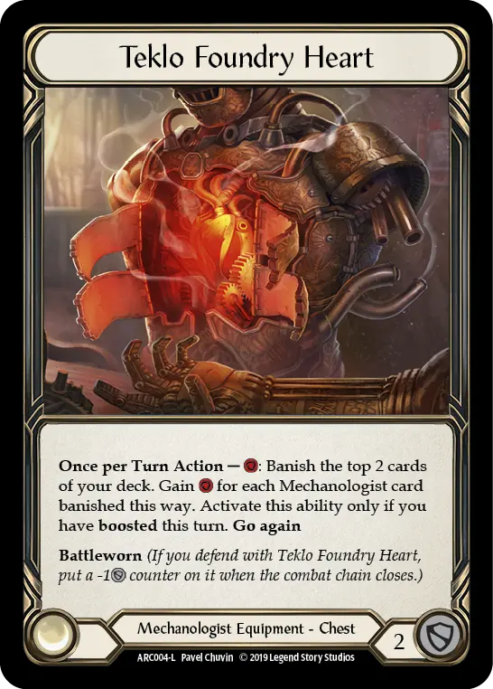 Teklo Foundry Heart ARC004-CF - Arcane Rising - Flesh and blood card