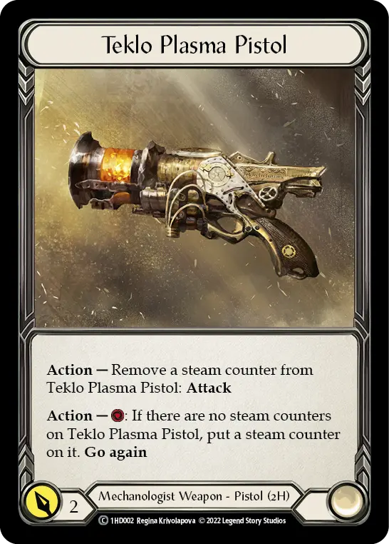Teklo Plasma Pistol 1HD002 - Dash - Blitz Deck - Flesh and blood card