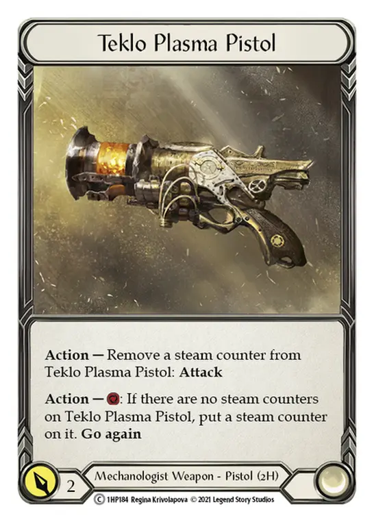 Teklo Plasma Pistol 1HP184 - History Pack 1 - Flesh and blood card