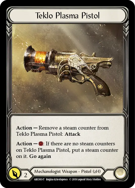 Teklo Plasma Pistol ARC003 - Arcane Rising - Flesh and blood card