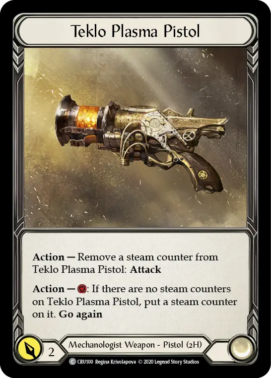 Teklo Plasma Pistol CRU100 - Crucible of War - Flesh and blood card