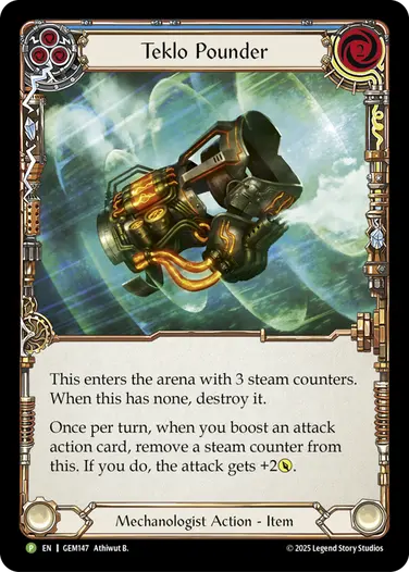 Teklo Pounder GEM147-CF - GEM - Pack 5 - Flesh and blood card