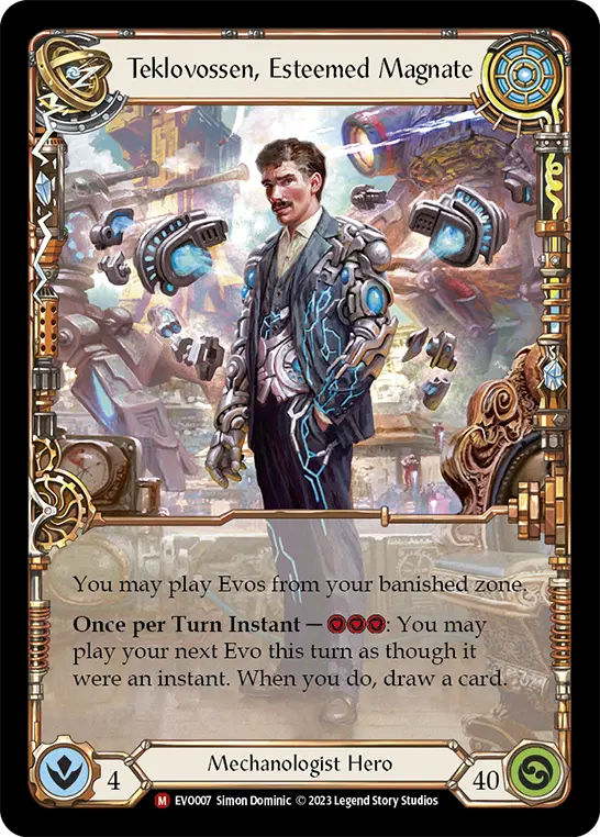 Teklovossen, Esteemed Magnate EVO007 - Bright Lights - Flesh and blood card