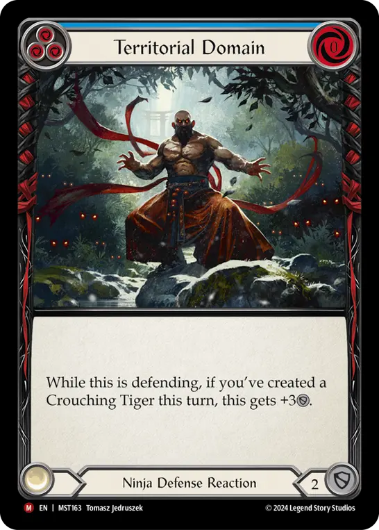 Territorial Domain BLUE MST163 - Part the Mistveil - Flesh and blood card