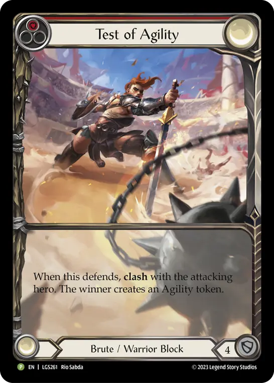 Test of Agility RED LGS261-RF - Armory - Season 12 - Flesh and blood card