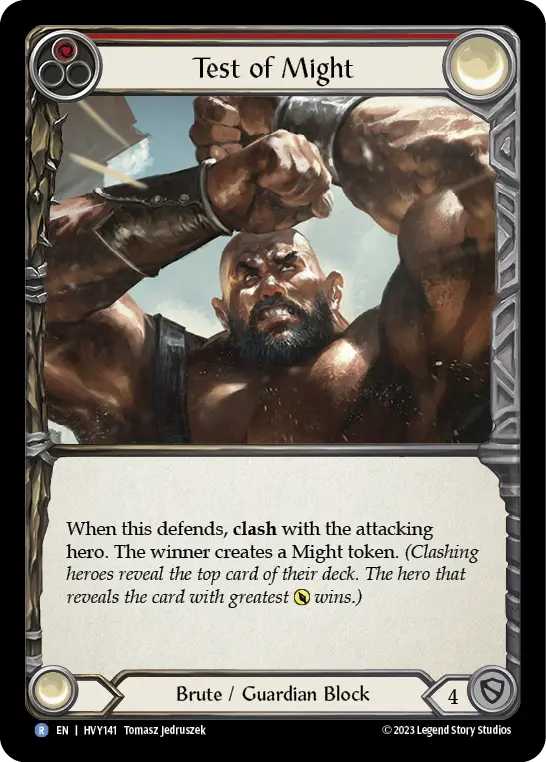 Test of Might RED HVY141 - Heavy Hitters - Flesh and blood card
