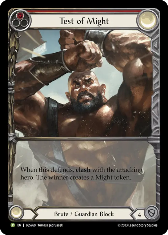 Test of Might RED LGS260-RF - Armory - Season 12 - Flesh and blood card