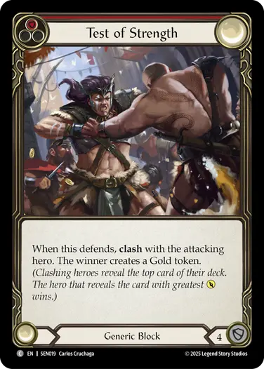 Test of Strength SEN019 - Silver Age Chapter 2 - Enigma - Flesh and blood card