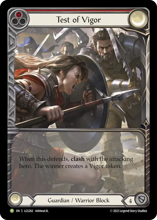 Test of Vigor RED LGS262-RF - Armory - Season 12 - Flesh and blood card