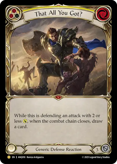 That All You Got? ANQ018 - Compendium of Rathe - Antiquity Pack - Flesh and blood card