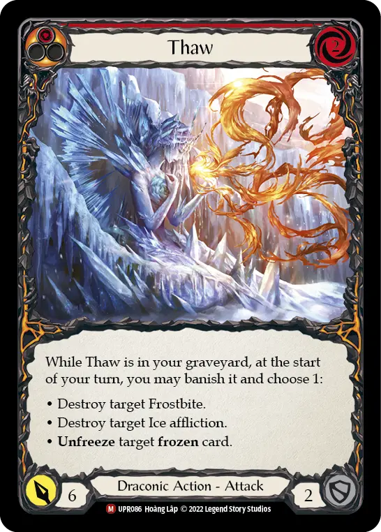 Thaw RED UPR086 - Uprising - Flesh and blood card
