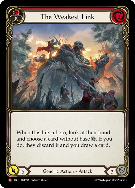 The Weakest Link RED MST192 - Part the Mistveil - Flesh and blood card