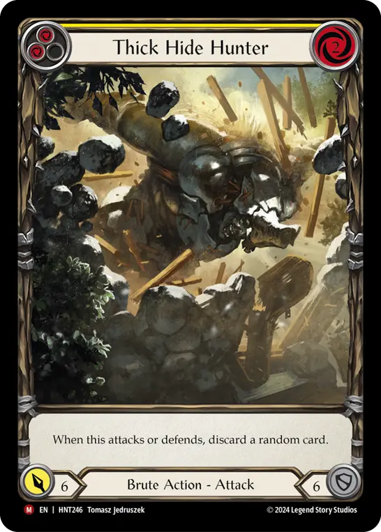 Thick Hide Hunter YELLOW HNT246-EA - The Hunted - Flesh and blood card