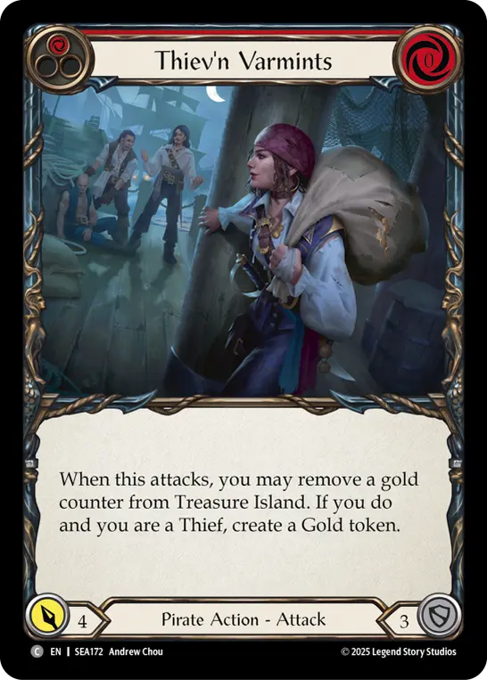 Thiev'n Varmints RED SEA172 - High Seas - Flesh and blood card