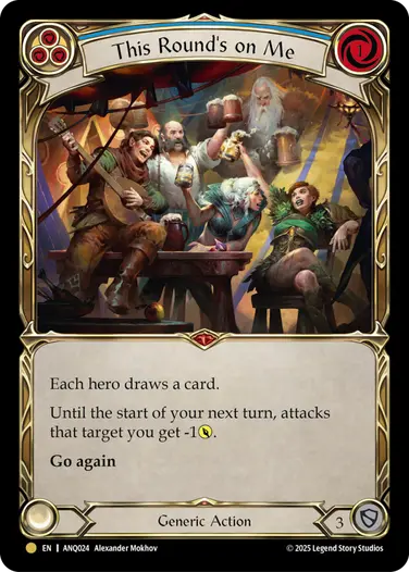 This Round's on Me ANQ024 - Compendium of Rathe - Antiquity Pack - Flesh and blood card