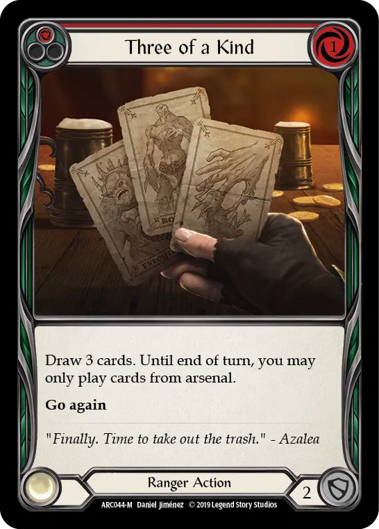 Three of a Kind RED ARC044 - Arcane Rising - Flesh and blood card