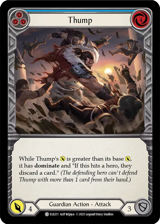 Thump BLUE ELE211 - Tales of Aria - Flesh and blood card