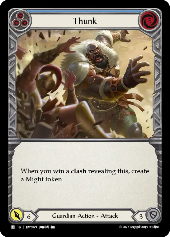 Thunk BLUE HVY079 - Heavy Hitters - Flesh and blood card