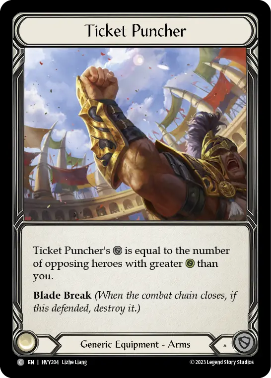 Ticket Puncher HVY204 - Heavy Hitters - Flesh and blood card