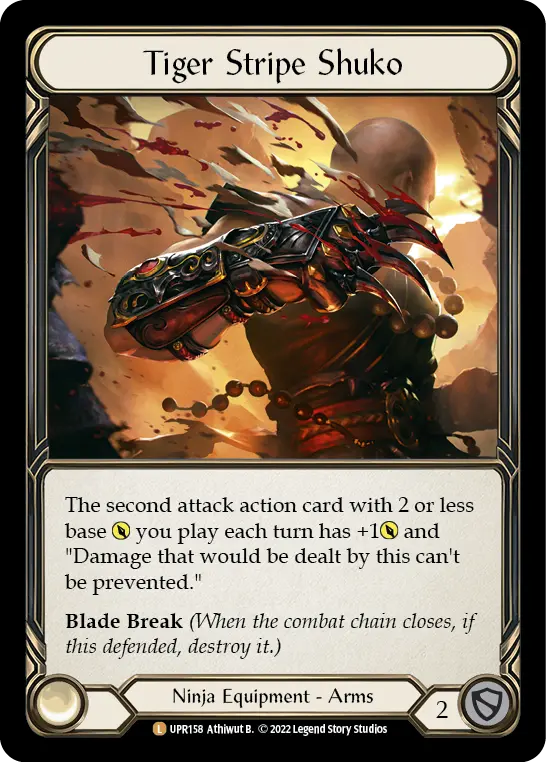 Tiger Stripe Shuko UPR158-RF - Uprising - Flesh and blood card