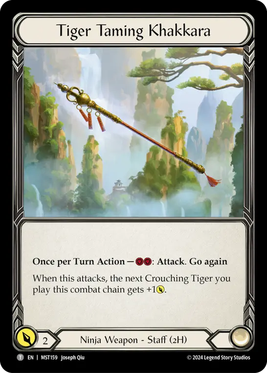 Tiger Taming Khakkara L-MST159 - Pre-release - Part the Mistveil - Flesh and blood card