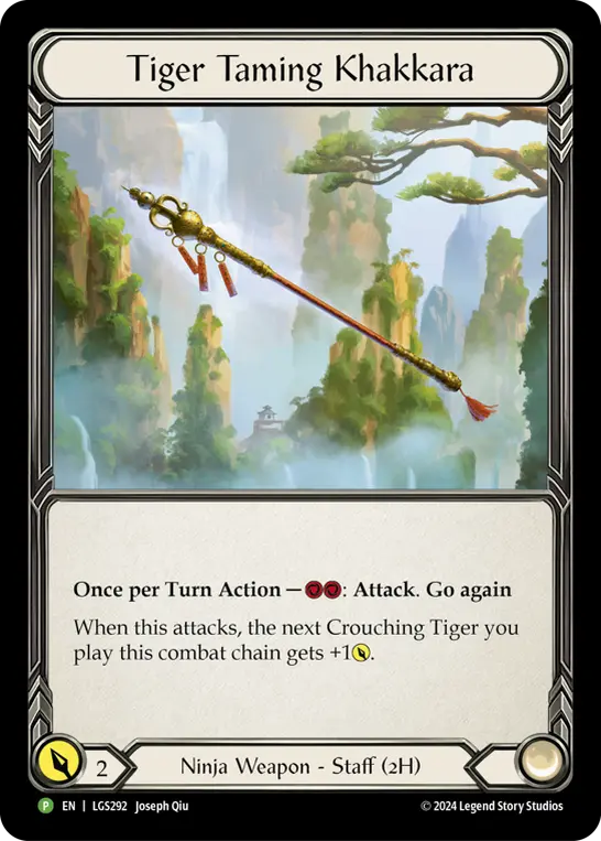 Tiger Taming Khakkara LGS292-RF - Play Day - Part the Mistveil - Flesh and blood card