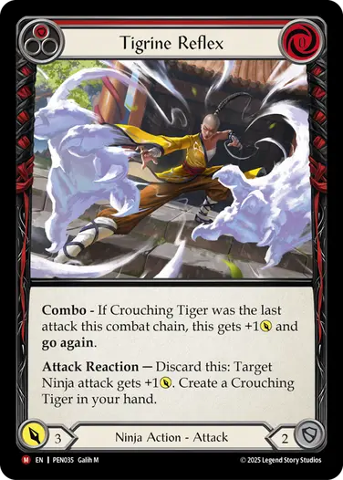 Tigrine Reflex PEN035 - Compendium of Rathe - Flesh and blood card