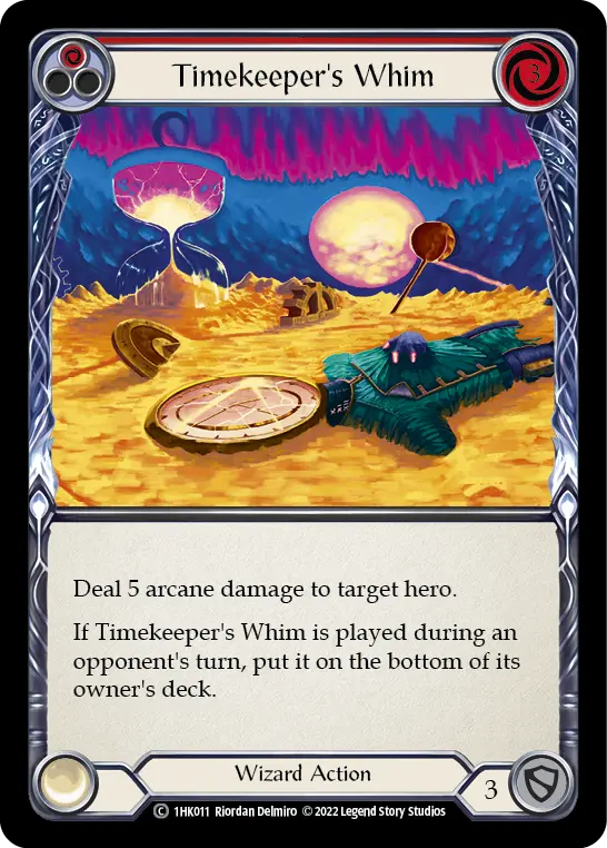 Timekeeper's Whim RED 1HK011 - Kano - Blitz Deck - Flesh and blood card