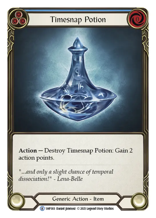 Timesnap Potion BLUE 1HP383 - History Pack 1 - Flesh and blood card