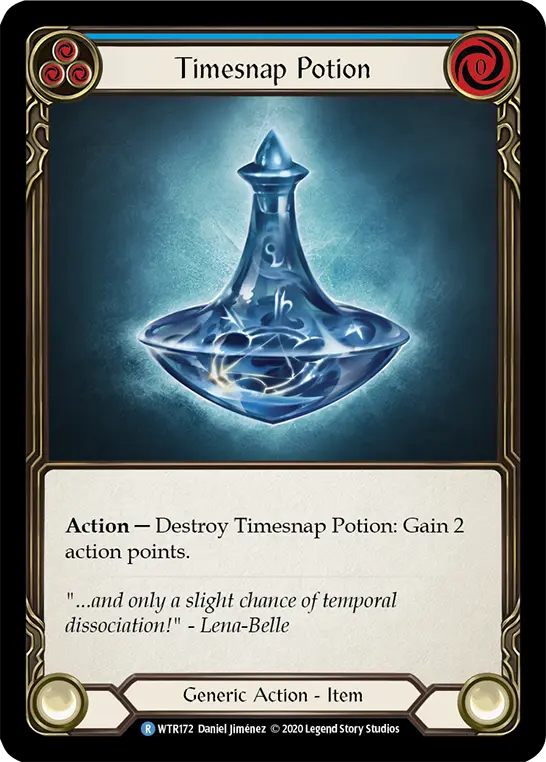 Timesnap Potion BLUE R-WTR172 - Welcome to Rathe - Unlimited Revised - Flesh and blood card