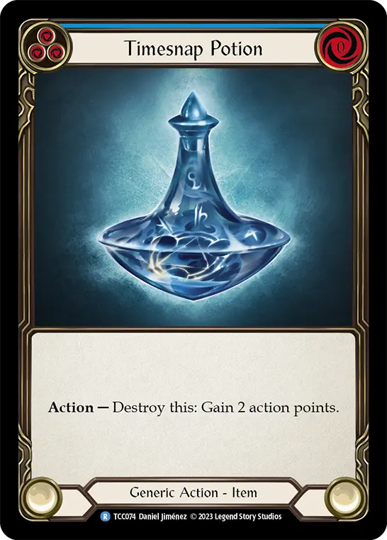 Timesnap Potion BLUE TCC074 - Round the Table: TCC x LSS - Flesh and blood card