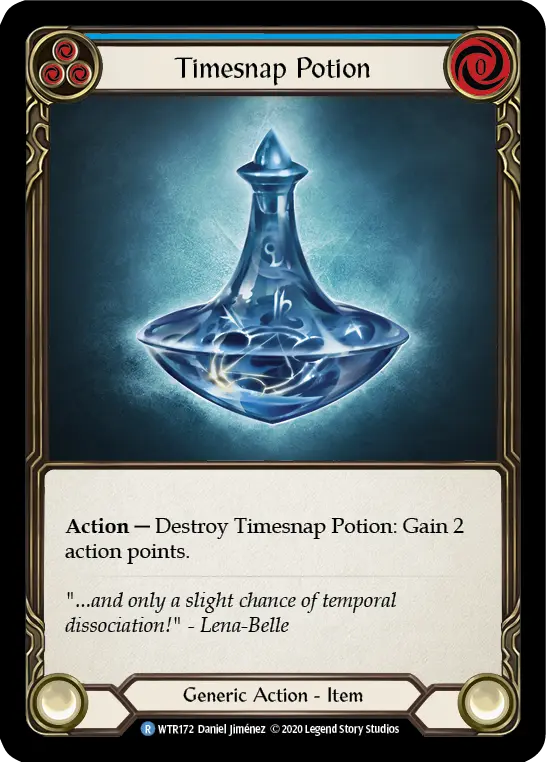 Timesnap Potion BLUE U-WTR172-RF - Welcome to Rathe - Unlimited - Flesh and blood card