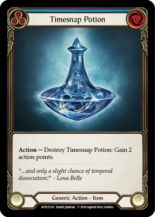 Timesnap Potion BLUE WTR172 - Welcome to Rathe - Flesh and blood card
