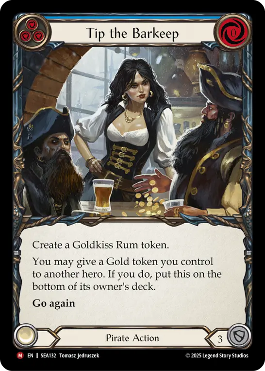 Tip the Barkeep BLUE SEA132 - High Seas - Flesh and blood card