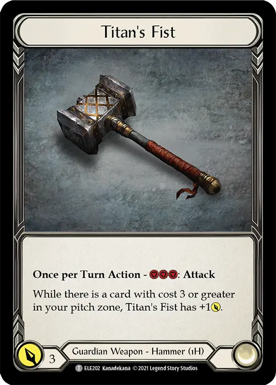 Titan's Fist ELE202 - Tales of Aria - Flesh and blood card