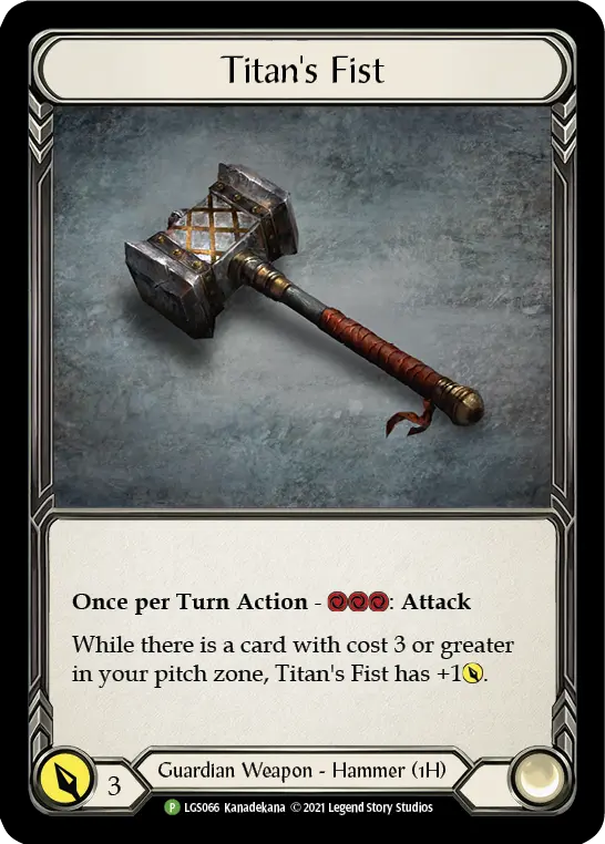 Titan's Fist LGS066-CF - Armory - Season 5 - Flesh and blood card