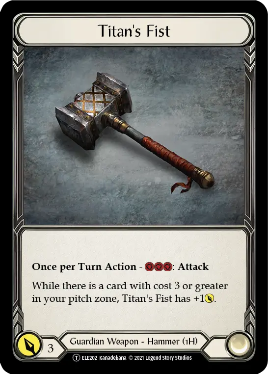 Titan's Fist U-ELE202 - Tales of Aria - Unlimited - Flesh and blood card