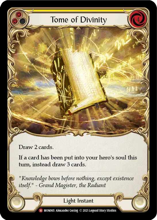 Tome of Divinity YELLOW MON065 - Monarch - Flesh and blood card