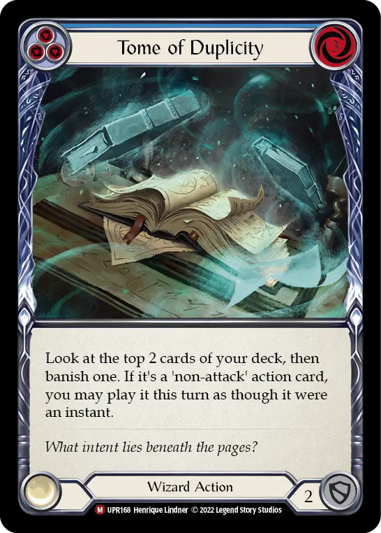 Tome of Duplicity BLUE UPR168 - Uprising - Flesh and blood card