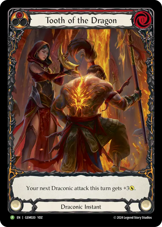 Tooth of the Dragon RED GEM020 - GEM - Pack 1 - Flesh and blood card