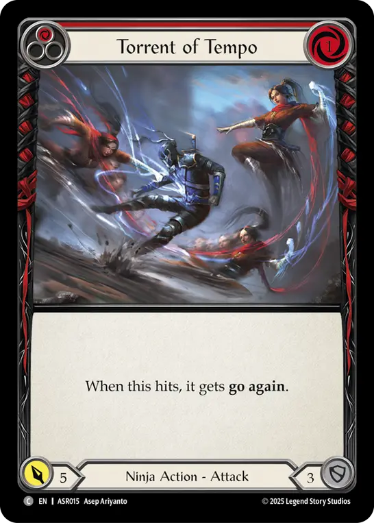 Torrent of Tempo RED ASR015 - Armory Deck - Ira, Scarlet Revenger - Flesh and blood card