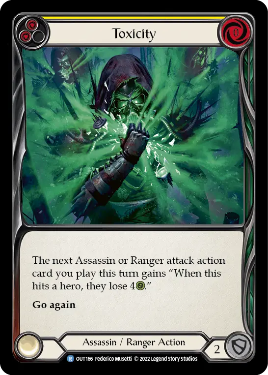 Toxicity YELLOW OUT166 - Outsiders - Flesh and blood card