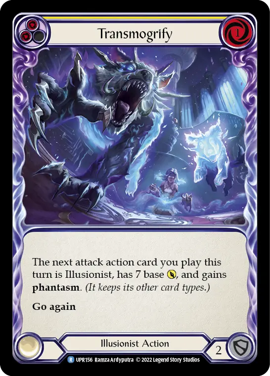 Transmogrify YELLOW UPR156 - Uprising - Flesh and blood card