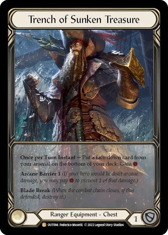 Trench of Sunken Treasure OUT094-EA - Outsiders - Flesh and blood card