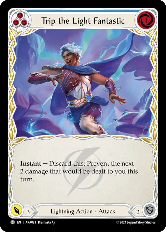 Trip the Light Fantastic BLUE AUA023 - Rosetta Blitz Deck - Aurora - Flesh and blood card