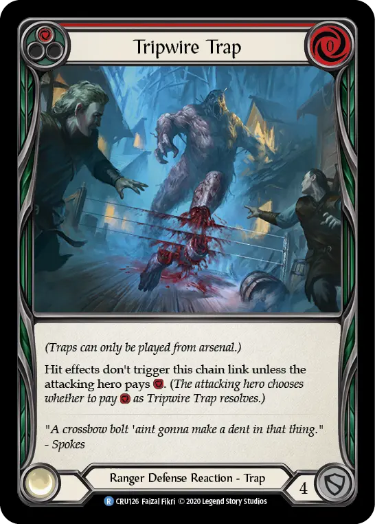 Tripwire Trap RED CRU126 - Crucible of War - Flesh and blood card