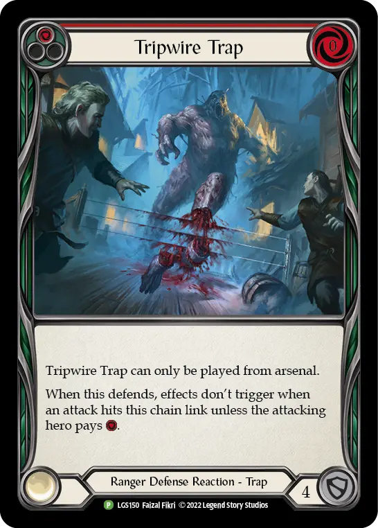 Tripwire Trap RED LGS150-RF - Organized Play Support - Outsiders Traps - Flesh and blood card