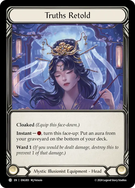 Truths Retold ENG003 - Enigma - Blitz Deck - Flesh and blood card