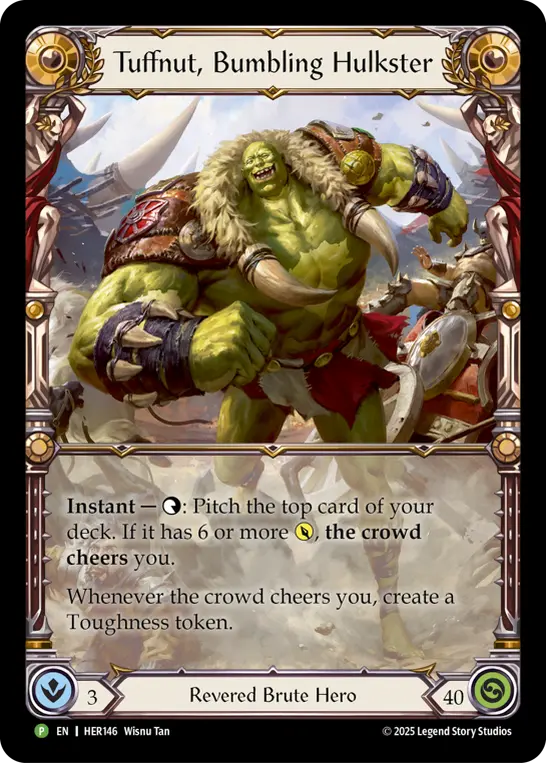 Tuffnut, Bumbling Hulkster HER146-ARF - Calling - Super Slam - Flesh and blood card